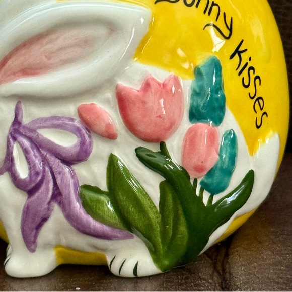 Bunny Kisses - Blue Sky Clayworks Ceramic Easter Mug - Picture 4 of 12